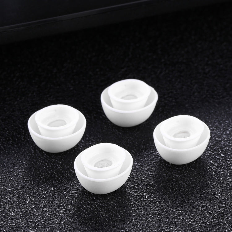 2ペア ソフトシリコンイヤーキャップ ネット付き AirPods イヤホン用、S、M、L