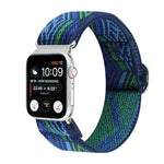 メタル日本製バックル伸縮ナイロン交換用ウォッチバンド、Apple Watch シリーズ7 45mm / 6 & SE & 5 & 4 44mm / 3 & 2 & 1 42mm用、Apple Watch シリーズ8&7 41mm / SE 2&6&SE&5&4 40mm / 3&2&1 38mm用