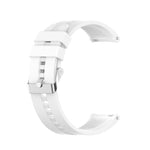 For Huawei Watch GT 2 46mm Silicone Replacement Wrist Strap Watchband, with Black Buckle, with Silver Buckle