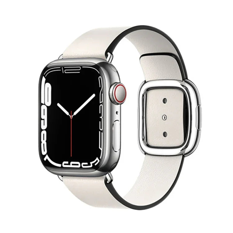 モダンスタイルレザーウォッチバンド Apple Watch 49mm / 46mm / 45mm / 44mm / 42mm用、Apple Watch 49mm / 46mm / 45mm / 44mm / 42mm用、Apple Watch Ultra 49mm / シリーズ8&7 45mm / SE 2&6&SE&5&4 44mm / 3&2&1 42mm用