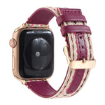エスニックレザーウォッチバンド Apple Watch Series 6 & SE & 5 & 4 40mm / 3 & 2 & 1 38mm用、Apple Watch Series 7 41mm / 6 & SE & 5 & 4 40mm / 3 & 2 & 1 38mm用