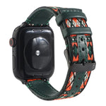 エスニックレザーウォッチバンド Apple Watch Series 6 & SE & 5 & 4 44mm / 3 & 2 & 1 42mm用、Apple Watch Series 7 45mm / 6 & SE & 5 & 4 44mm / 3 & 2 & 1 42mm用