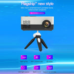 J15 1920x1080P HD家庭用ミニLEDプロジェクター 三脚マウント対応 AV/HDMI×1/USB×1/TF×1、EUプラグ、USプラグ、UKプラグ、AUプラグ
