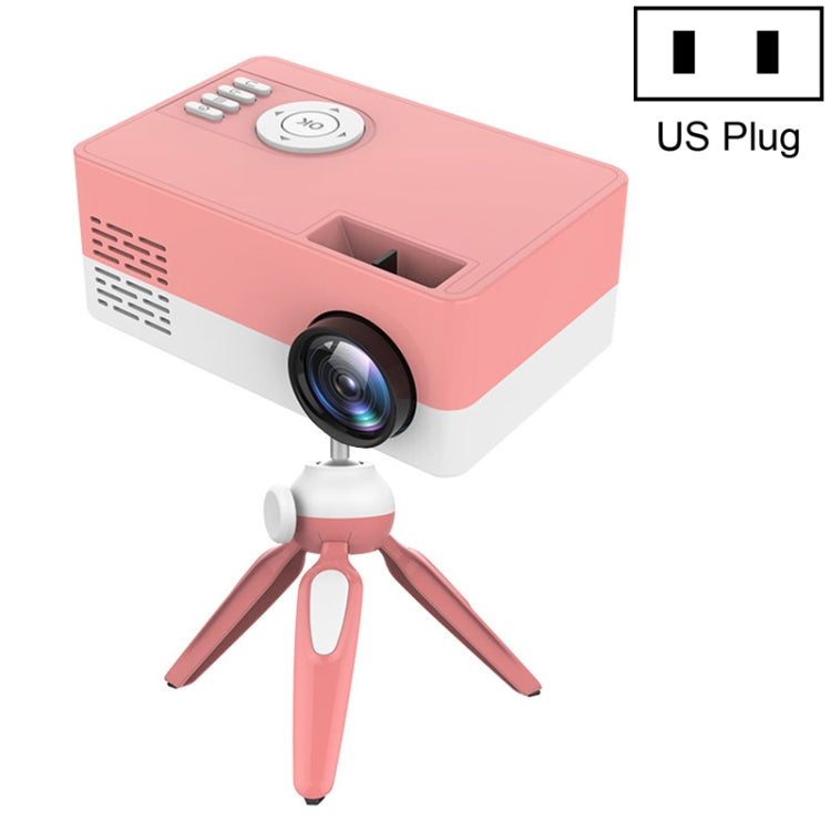 J15 1920x1080P HD家庭用ミニLEDプロジェクター 三脚マウント対応 AV/HDMI×1/USB×1/TF×1、EUプラグ、USプラグ、UKプラグ、AUプラグ