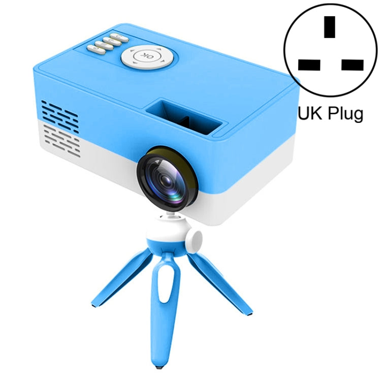 J15 1920x1080P HD家庭用ミニLEDプロジェクター 三脚マウント対応 AV/HDMI×1/USB×1/TF×1、EUプラグ、USプラグ、UKプラグ、AUプラグ