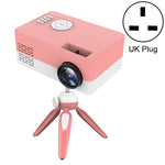 J15 1920x1080P HD家庭用ミニLEDプロジェクター 三脚マウント対応 AV/HDMI×1/USB×1/TF×1、EUプラグ、USプラグ、UKプラグ、AUプラグ