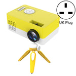 J15 1920x1080P HD家庭用ミニLEDプロジェクター 三脚マウント対応 AV/HDMI×1/USB×1/TF×1、EUプラグ、USプラグ、UKプラグ、AUプラグ