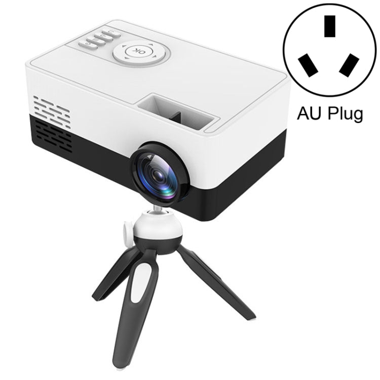 J15 1920x1080P HD家庭用ミニLEDプロジェクター 三脚マウント対応 AV/HDMI×1/USB×1/TF×1、EUプラグ、USプラグ、UKプラグ、AUプラグ