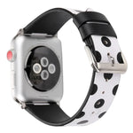ファッションウェーブドットシリーズ レザー交換用ウォッチバンド Apple Watch Series 6 & SE & 5 & 4 40mm / 3 & 2 & 1 38mm用、Apple Watch Series 8&7 41mm / SE 2&6&SE&5&4 40mm / 3&2&1 38mm用