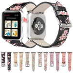 プラムシリーズ レザー交換用ウォッチバンド Apple Watch Series 6 & SE & 5 & 4 40mm / 3 & 2 & 1 38mm用、Apple Watch Series 8&7 41mm / SE 2&6&SE&5&4 40mm / 3&2&1 38mm用、Apple Watch Series 7 41mm / 6 & SE & 5 & 4 40mm / 3 & 2 & 1 38mm用