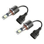 2 PCS DC12-24V / 10.5W Car Double Colors Fog Lights with 24LEDs SMD-3030 & Constant Current, Box Packaging, 9005, 9006, H3, H11