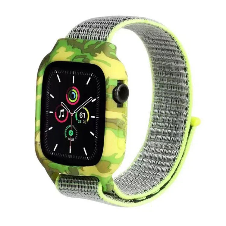 ナイロン交換用リストストラップウォッチバンド Apple Watch Series 6 & SE & 5 & 4 40mm / 3 & 2 & 1 38mm用、Apple Watch Series 7 41mm / 6 & SE & 5 & 4 40mm / 3 & 2 & 1 38mm用