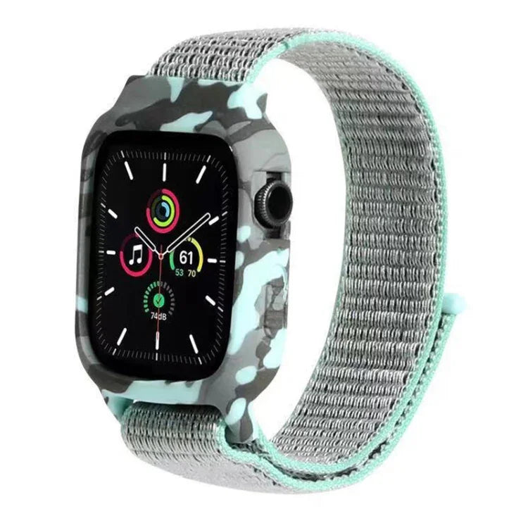 ナイロン交換用リストストラップウォッチバンド Apple Watch Series 6 & SE & 5 & 4 40mm / 3 & 2 & 1 38mm用、Apple Watch Series 7 41mm / 6 & SE & 5 & 4 40mm / 3 & 2 & 1 38mm用