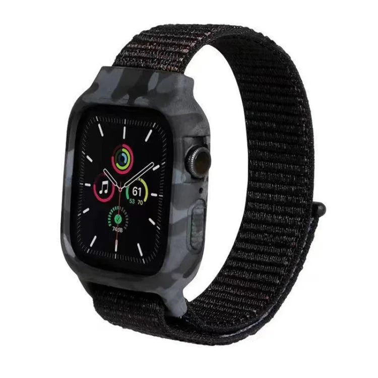 ナイロン交換用リストストラップウォッチバンド Apple Watch Series 6 & SE & 5 & 4 40mm / 3 & 2 & 1 38mm用、Apple Watch Series 7 41mm / 6 & SE & 5 & 4 40mm / 3 & 2 & 1 38mm用