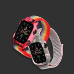 ナイロン交換用リストストラップウォッチバンド Apple Watch Series 6 & SE & 5 & 4 40mm / 3 & 2 & 1 38mm用、Apple Watch Series 7 41mm / 6 & SE & 5 & 4 40mm / 3 & 2 & 1 38mm用