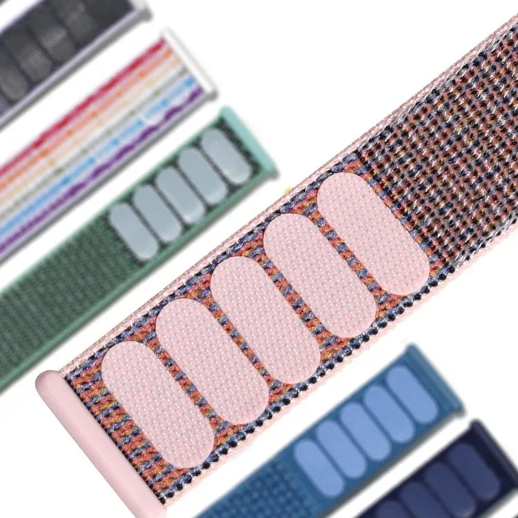 ナイロン交換用リストストラップウォッチバンド Apple Watch Series 6 & SE & 5 & 4 40mm / 3 & 2 & 1 38mm用、Apple Watch Series 7 41mm / 6 & SE & 5 & 4 40mm / 3 & 2 & 1 38mm用