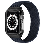 ウィーブ交換用リストストラップウォッチバンド フレーム付き Apple Watch Series 6 & SE & 5 & 4 44mm / 3 & 2 & 1 42mm用、128mm、135mm、140mm、145mm、150mm、155mm、160mm、165mm