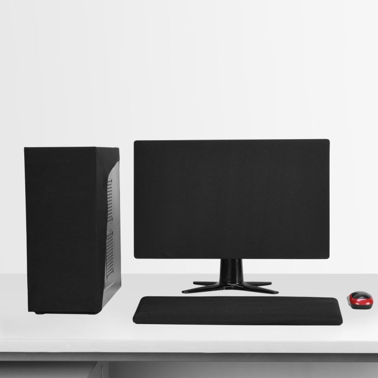 コンピューターモニター防塵カバー 吊り下げ式伸縮布 LCDデスクトップ防塵カバー 19～21インチ、23～25インチ、27インチ、31.5インチ