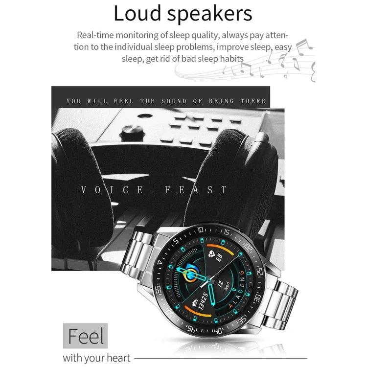 GT3 1.3インチフルフィットラウンドスクリーンスマートウォッチ、睡眠モニター／心拍数モニター／体温モニター対応