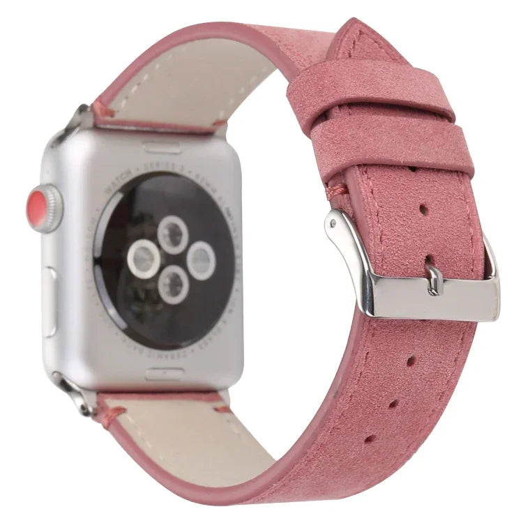 フロスト加工本革ウォッチバンド Apple Watch Series 6 & SE & 5 & 4 40mm / 3 & 2 & 1 38mm用、Apple Watch Series 7 41mm / 6 & SE & 5 & 4 40mm / 3 & 2 & 1 38mm用