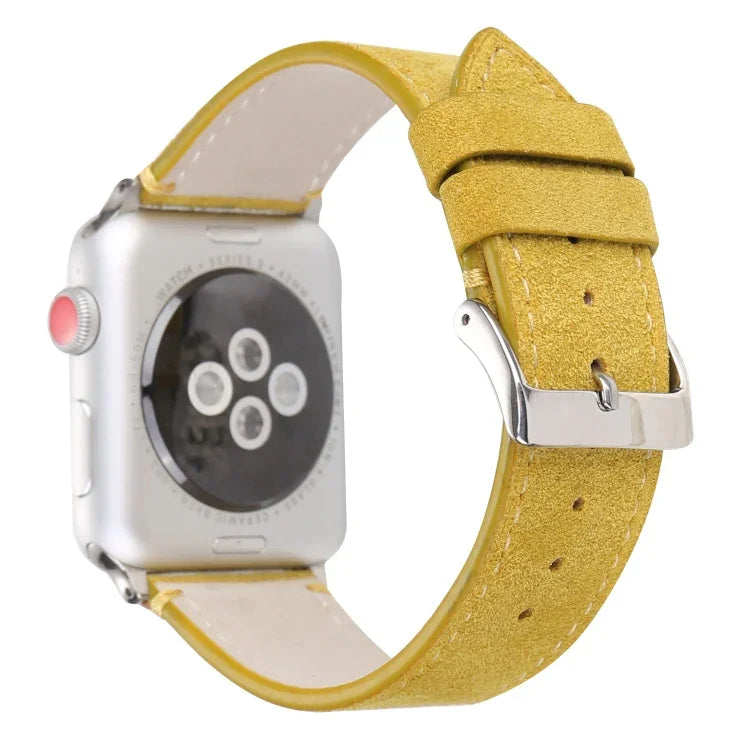 フロスト加工本革ウォッチバンド Apple Watch Series 6 & SE & 5 & 4 40mm / 3 & 2 & 1 38mm用、Apple Watch Series 7 41mm / 6 & SE & 5 & 4 40mm / 3 & 2 & 1 38mm用
