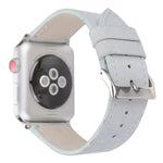 Apple Watch Series 6 & SE & 5 & 4 44mm / 3 & 2 & 1 42mm用 フロスト加工本革ウォッチバンド、Apple Watch Series 7 45mm / 6 & SE & 5 & 4 44mm / 3 & 2 & 1 42mm用