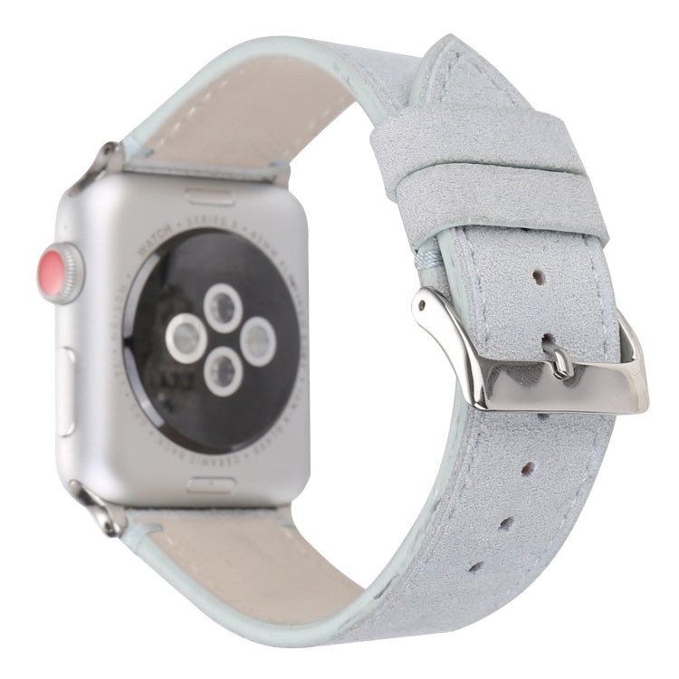 Apple Watch Series 6 & SE & 5 & 4 44mm / 3 & 2 & 1 42mm用 フロスト加工本革ウォッチバンド、Apple Watch Series 7 45mm / 6 & SE & 5 & 4 44mm / 3 & 2 & 1 42mm用