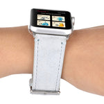 Apple Watch Series 6 & SE & 5 & 4 44mm / 3 & 2 & 1 42mm用 フロスト加工本革ウォッチバンド、Apple Watch Series 7 45mm / 6 & SE & 5 & 4 44mm / 3 & 2 & 1 42mm用
