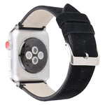 Apple Watch Series 6 & SE & 5 & 4 44mm / 3 & 2 & 1 42mm用 フロスト加工本革ウォッチバンド、Apple Watch Series 7 45mm / 6 & SE & 5 & 4 44mm / 3 & 2 & 1 42mm用