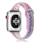 Apple Watch Series 6 & SE & 5 & 4 40mm / 3 & 2 & 1 38mm用 レインボーシリコンウォッチバンド、Apple Watch Series 7 41mm / 6 & SE & 5 & 4 40mm / 3 & 2 & 1 38mm用、Apple Watch Series 8&7 41mm / SE 2&6&SE&5&4 40mm / 3&2&1 38mm用