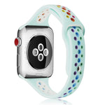 Apple Watch Series 6 & SE & 5 & 4 40mm / 3 & 2 & 1 38mm用 レインボーシリコンウォッチバンド、Apple Watch Series 7 41mm / 6 & SE & 5 & 4 40mm / 3 & 2 & 1 38mm用、Apple Watch Series 8&7 41mm / SE 2&6&SE&5&4 40mm / 3&2&1 38mm用