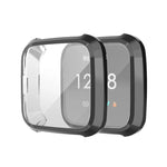 Fitbit Versa Liteスマートウォッチ用全面保護メッキTPU保護ケース