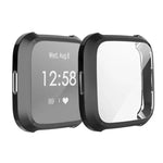 Fitbit Versa Liteスマートウォッチ用全面保護メッキTPU保護ケース