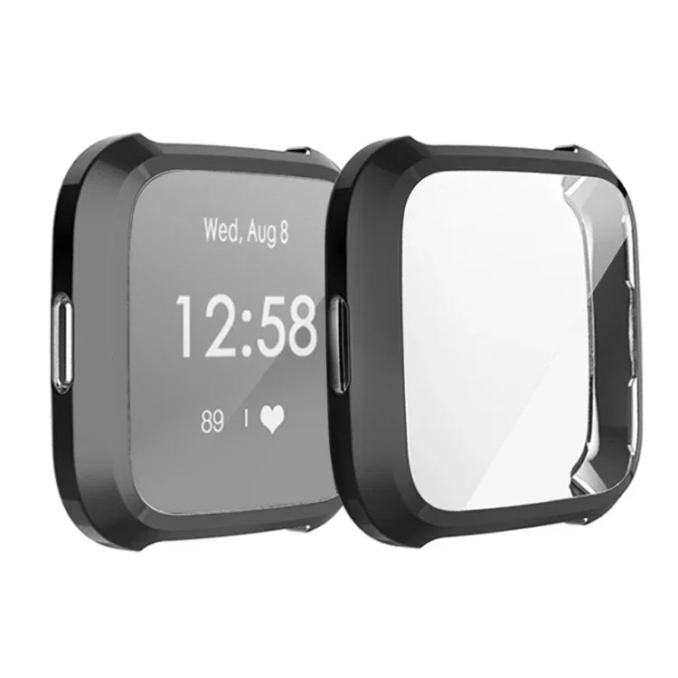 Fitbit Versa Liteスマートウォッチ用全面保護メッキTPU保護ケース