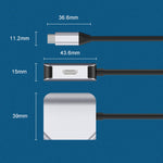 HW-6002 2イン1 タイプC / USB-C から HDMI + VGA アダプターコンバーター、HW-6002