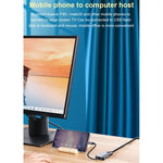 HW-6002 2イン1 タイプC / USB-C から HDMI + VGA アダプターコンバーター、HW-6002