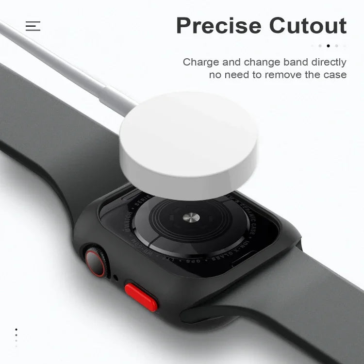 Apple Watch Series 6 / 5 / 4 / Watch SE 44mm用 シリコンフレーム保護ケース、Apple Watch Series 6 / 5 / 4 / Watch SE 44mm用