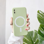 Liquid Silicone Full Coverage Shockproof Magsafe Case, For iPhone X / XS, For iPhone XR, For iPhone XS Max
