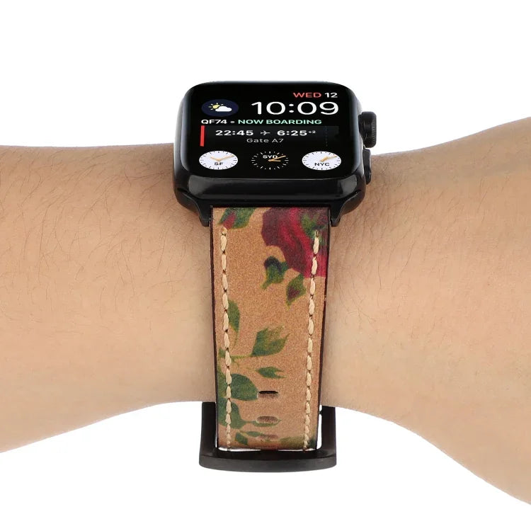 Apple Watch Series 6 & SE & 5 & 4 40mm / 3 & 2 & 1 38mm用 レトロヘッドレイヤーカウハイド本革ウォッチバンド、Apple Watch Series 8&7 41mm / SE 2&6&SE&5&4 40mm / 3&2&1 38mm用、Apple Watch Series 7 41mm / 6 & SE & 5 & 4 40mm / 3 & 2 & 1 38mm用