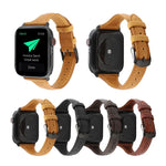 クレイジーホーステクスチャ本革ストラップ、Apple Watch Series 7 41mm / 6 & SE & 5 & 4 40mm / 3 & 2 & 1 38mm用、Apple Watch Series 8&7 41mm / SE 2&6&SE&5&4 40mm / 3&2&1 38mm用