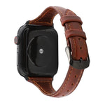 クレイジーホーステクスチャ本革ストラップ、Apple Watch Series 7 41mm / 6 & SE & 5 & 4 40mm / 3 & 2 & 1 38mm用、Apple Watch Series 8&7 41mm / SE 2&6&SE&5&4 40mm / 3&2&1 38mm用