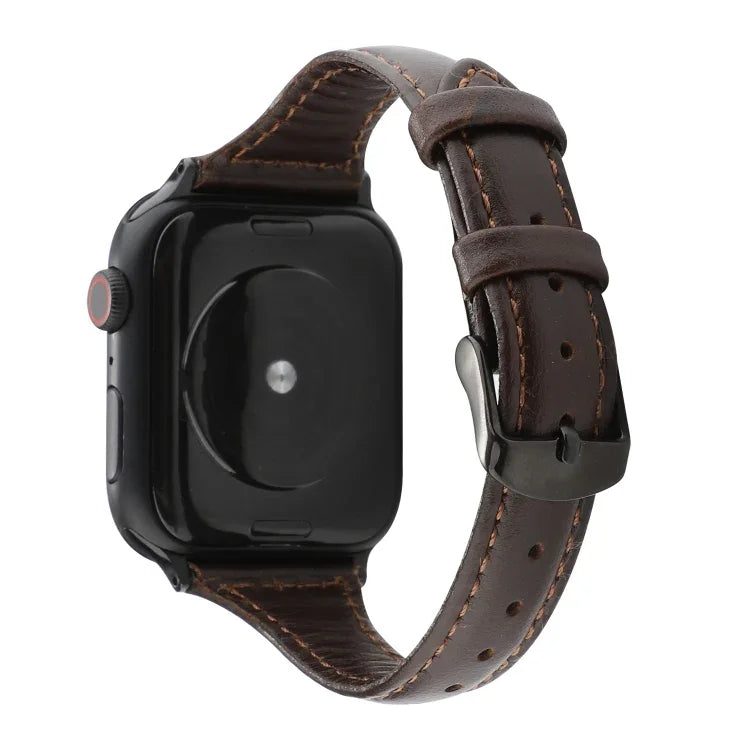 クレイジーホーステクスチャ本革ストラップ、Apple Watch Series 7 41mm / 6 & SE & 5 & 4 40mm / 3 & 2 & 1 38mm用、Apple Watch Series 8&7 41mm / SE 2&6&SE&5&4 40mm / 3&2&1 38mm用