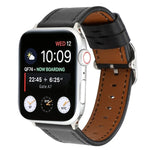 モダンスタイルバックル本革ストラップ、Apple Watch Series 7 41mm / 6 & SE & 5 & 4 40mm / 3 & 2 & 1 38mm用、Apple Watch Series 7 45mm / 6 & SE & 5 & 4 44mm / 3 & 2 & 1 42mm用