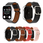 モダンスタイルバックル本革ストラップ、Apple Watch Series 7 41mm / 6 & SE & 5 & 4 40mm / 3 & 2 & 1 38mm用、Apple Watch Series 7 45mm / 6 & SE & 5 & 4 44mm / 3 & 2 & 1 42mm用