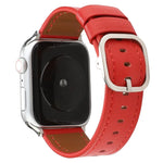 モダンスタイルバックル本革ストラップ、Apple Watch Series 7 41mm / 6 & SE & 5 & 4 40mm / 3 & 2 & 1 38mm用、Apple Watch Series 7 45mm / 6 & SE & 5 & 4 44mm / 3 & 2 & 1 42mm用