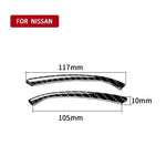 Car Carbon Fiber Dashboard Decorative Strip for Nissan 370Z Z34 2009-, Left and Right Drive Universal, Dashboard