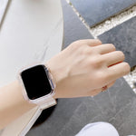 Apple Watch Series 6 & SE & 5 & 4 40mm用 キャンディーカラー透明TPUウォッチバンド、Apple Watch Series 7 41mm / & 6 & SE & 5 & 4 40mm用