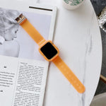 Apple Watch Series 6 & SE & 5 & 4 40mm用 キャンディーカラー透明TPUウォッチバンド、Apple Watch Series 7 41mm / & 6 & SE & 5 & 4 40mm用