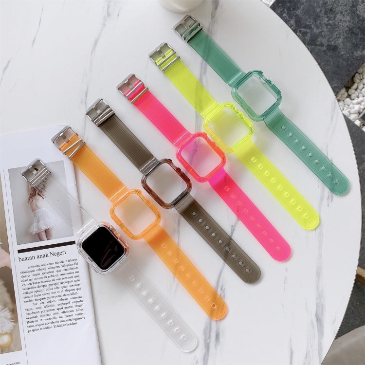 キャンディカラー透明TPUウォッチバンド Apple Watch Series 6 & SE & 5 & 4 44mm用、Apple Watch Series 7 45mm / & 6 & SE & 5 & 4 44mm用