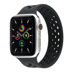 伸縮シリコンウォッチバンド Apple Watch Series 6 & SE & 5 & 4 40mm / 3 & 2 & 1 38mm用、長さ:160mm、160mm（ホワイトブラック）、160mm（ブラック）、160mm（ブラックイエロー）、160mm（ブラックグレー）、160mm（レッドブラック）、160mm（ブラックホワイト）、160mm（ブラックレッド）